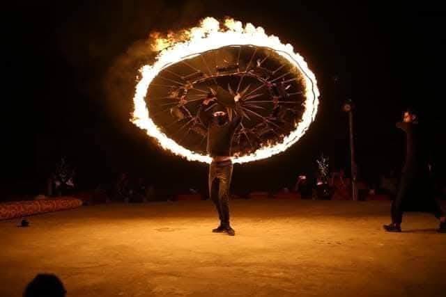Evening Desert Safari Dubai Fire Show